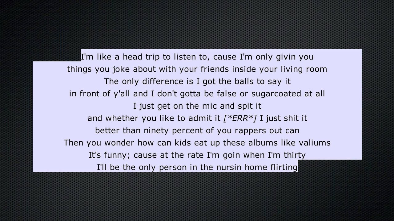 the real slim shady lyrics