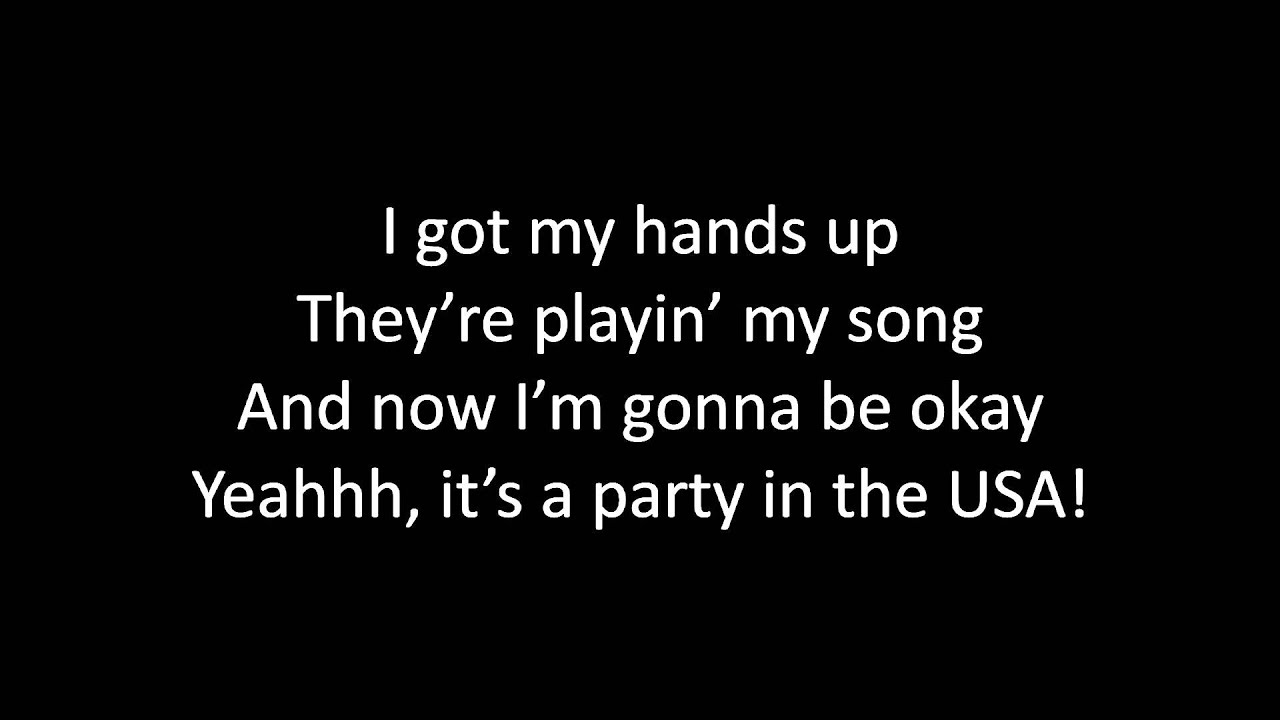 party in the usa lyrics